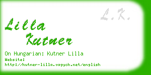 lilla kutner business card